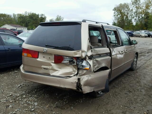 2HKRL18012H589946 - 2002 HONDA ODYSSEY GOLD photo 4