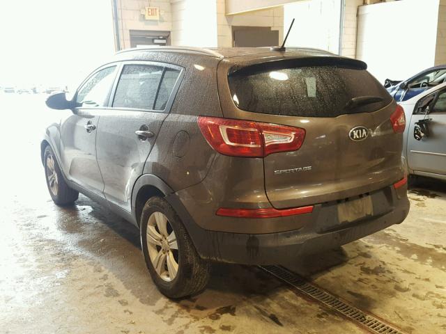 KNDPB3A24D7429617 - 2013 KIA SPORTAGE B GRAY photo 3