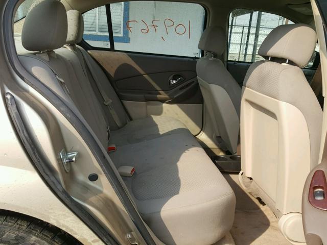 1G1ZS58FX8F134152 - 2008 CHEVROLET MALIBU LS GOLD photo 6