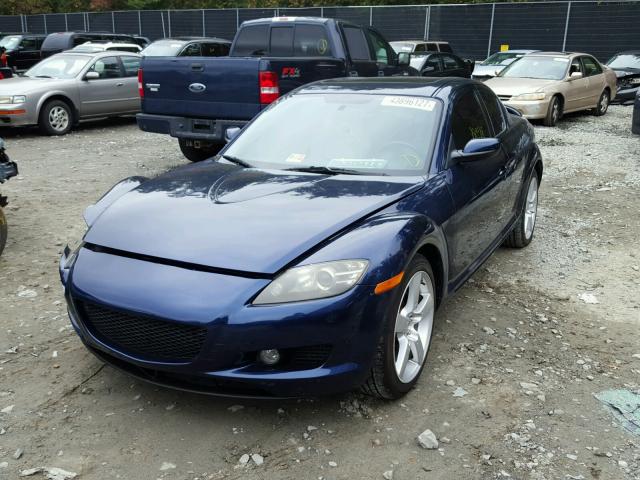 JM1FE173980215339 - 2008 MAZDA RX8 BLUE photo 2