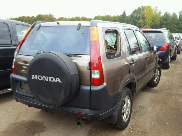 JHLRD78852C026726 - 2002 HONDA CR-V TAN photo 4