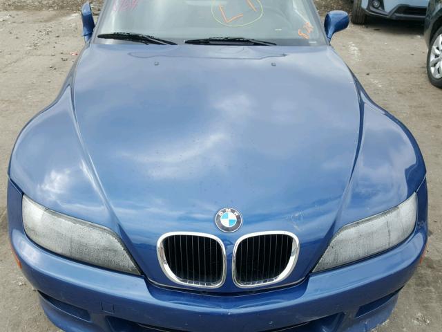 4USCN33492LK52663 - 2002 BMW Z3 2.5 BLUE photo 7