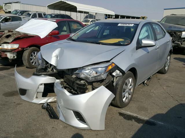 5YFBURHE4FP263026 - 2015 TOYOTA COROLLA L SILVER photo 2