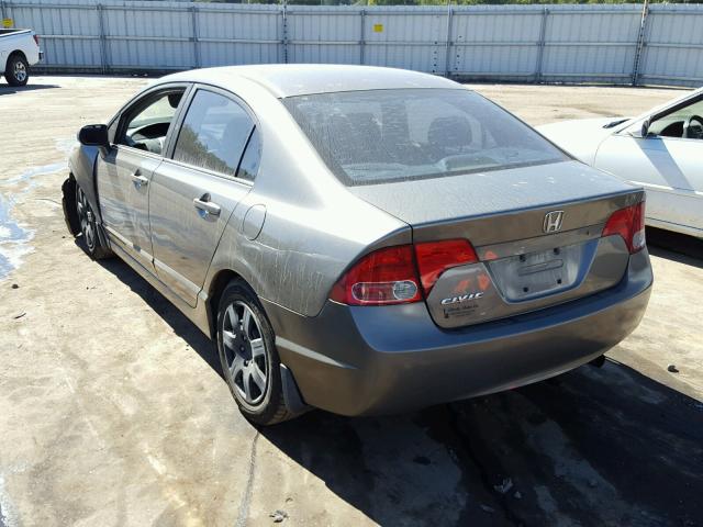 1HGFA16566L015983 - 2006 HONDA CIVIC LX GRAY photo 3