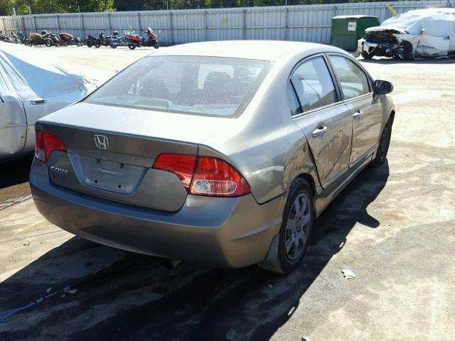 1HGFA16566L015983 - 2006 HONDA CIVIC LX GRAY photo 4