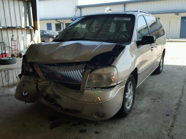 2MRDA222X7BJ01593 - 2007 MERCURY MONTEREY L GOLD photo 2