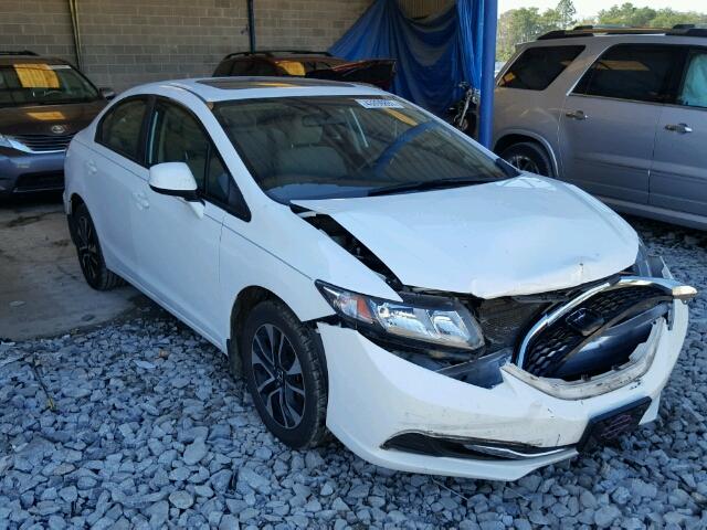 19XFB2F8XDE073659 - 2013 HONDA CIVIC EX WHITE photo 1