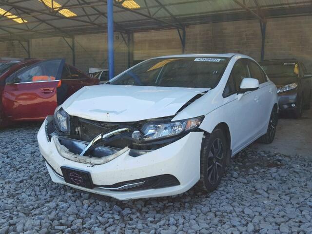 19XFB2F8XDE073659 - 2013 HONDA CIVIC EX WHITE photo 2