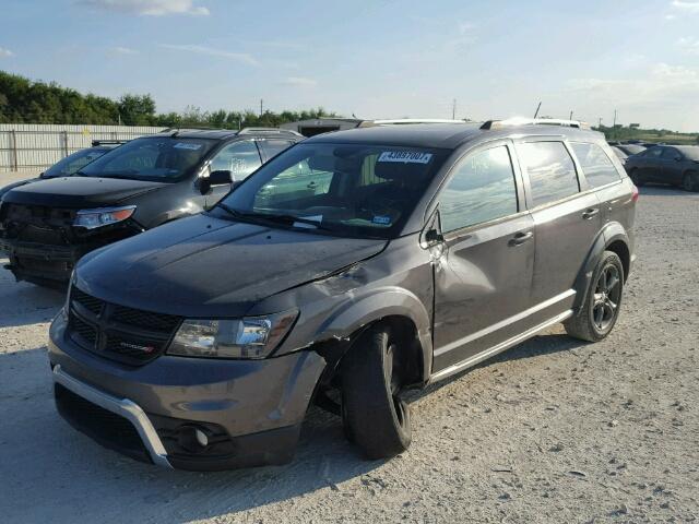 3C4PDCGGXFT687166 - 2015 DODGE JOURNEY CR GRAY photo 2