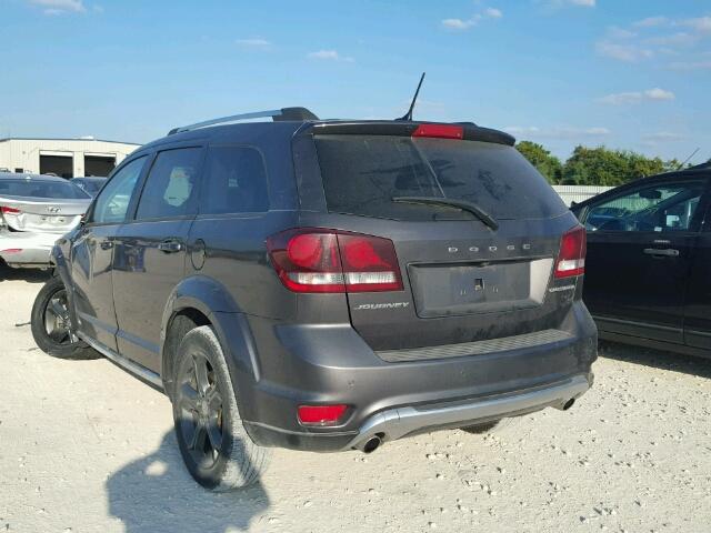 3C4PDCGGXFT687166 - 2015 DODGE JOURNEY CR GRAY photo 3