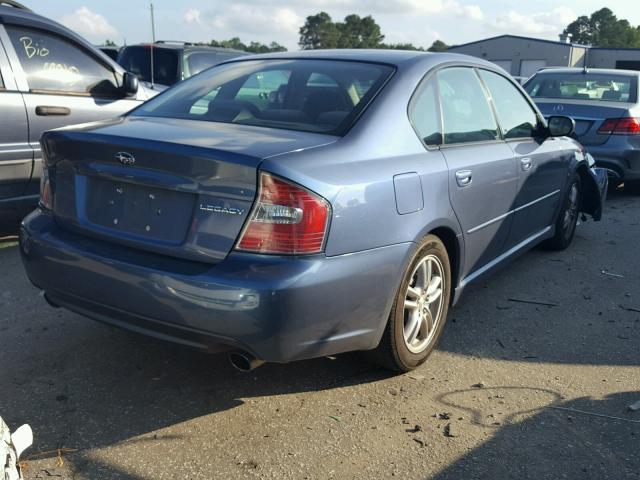 4S3BL616X57210061 - 2005 SUBARU LEGACY 2.5 BLUE photo 4