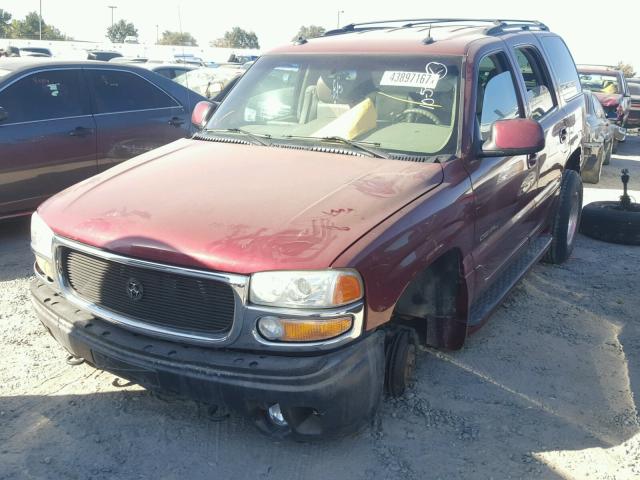 1GKEK63U33J233889 - 2003 GMC YUKON DENA MAROON photo 2