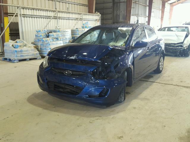 KMHCT4AE3FU896460 - 2015 HYUNDAI ACCENT GLS BLUE photo 2