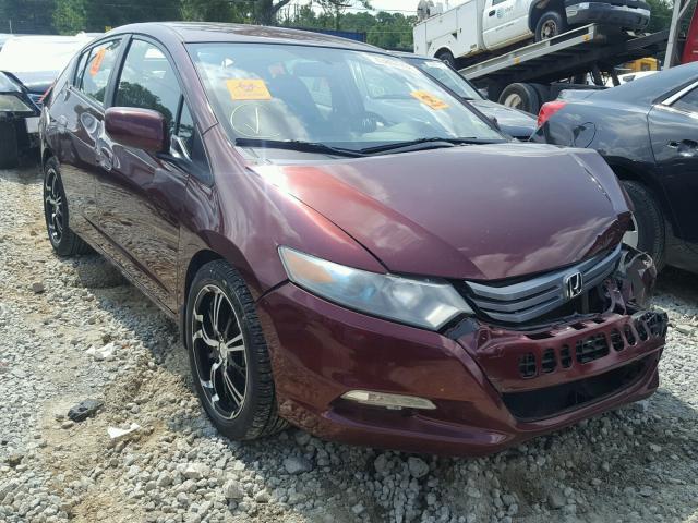 JHMZE2H54BS010590 - 2011 HONDA INSIGHT LX MAROON photo 1