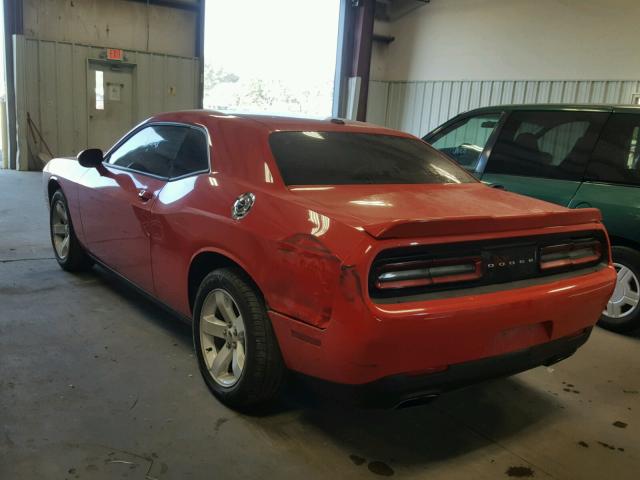 2C3CDZAG2FH783591 - 2015 DODGE CHALLENGER RED photo 3