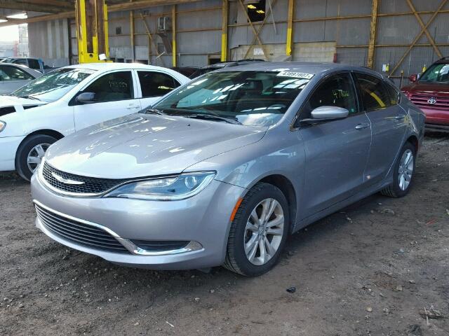 1C3CCCAB3FN732905 - 2015 CHRYSLER 200 SILVER photo 2