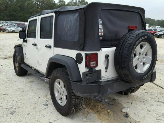 1J4GA39118L608428 - 2008 JEEP WRANGLER U WHITE photo 3