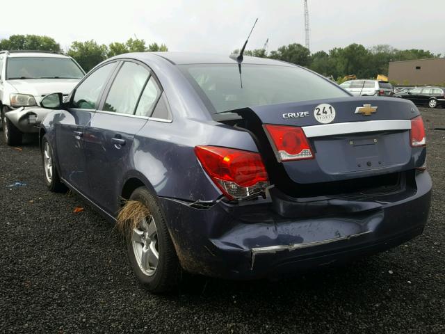 1G1PC5SB3E7250809 - 2014 CHEVROLET CRUZE LT BLUE photo 3