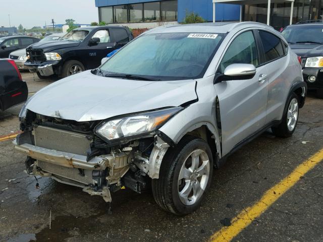 3CZRU6H74GM741110 - 2016 HONDA HR-V EXL SILVER photo 2