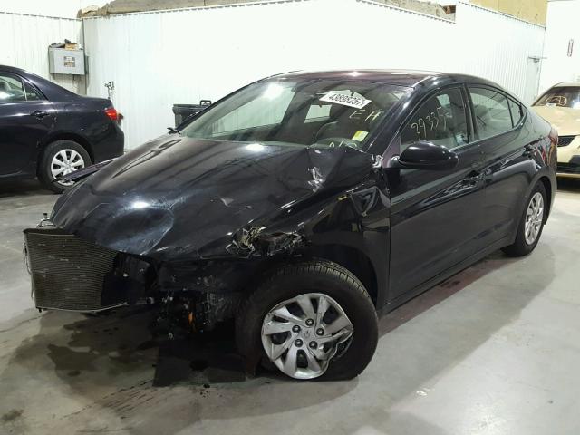 5NPD74LF9HH097458 - 2017 HYUNDAI ELANTRA SE BLACK photo 2