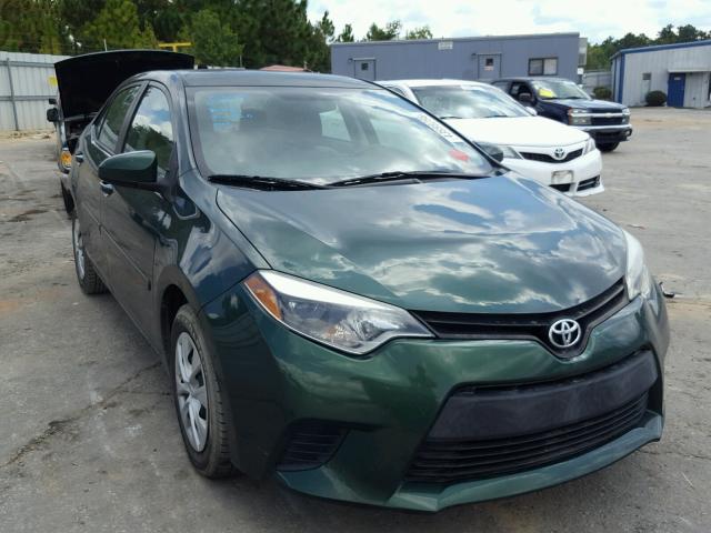 2T1BPRHE2EC124681 - 2014 TOYOTA COROLLA EC GREEN photo 1