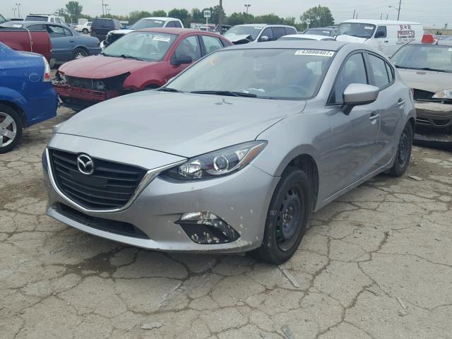 JM1BM1K79E1173188 - 2014 MAZDA 3 GRAY photo 2