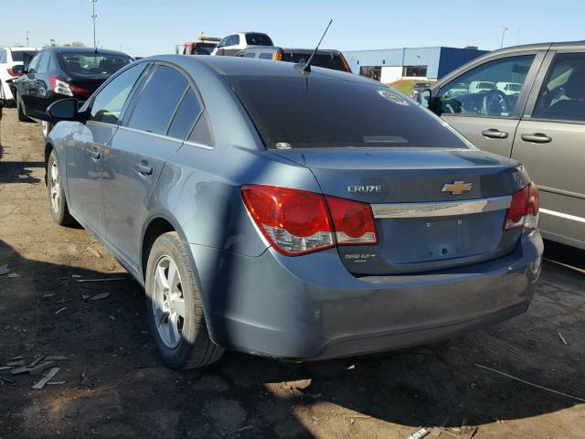 1G1PF5SC0C7221491 - 2012 CHEVROLET CRUZE LT BLUE photo 3