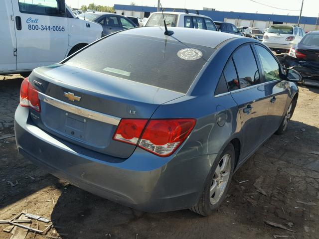 1G1PF5SC0C7221491 - 2012 CHEVROLET CRUZE LT BLUE photo 4