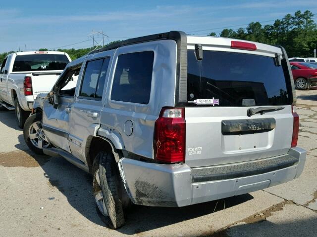 1J8HH48K38C202973 - 2008 JEEP COMMANDER SILVER photo 3