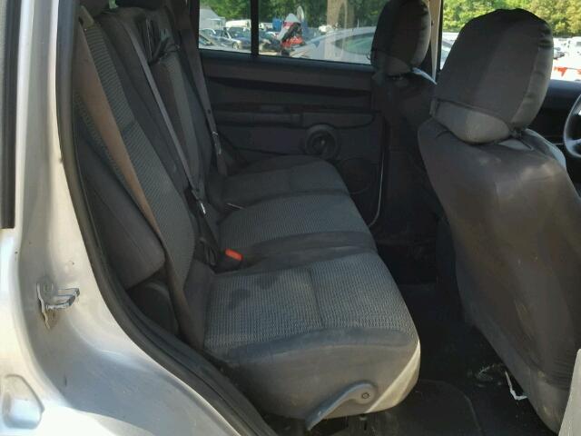 1J8HH48K38C202973 - 2008 JEEP COMMANDER SILVER photo 6