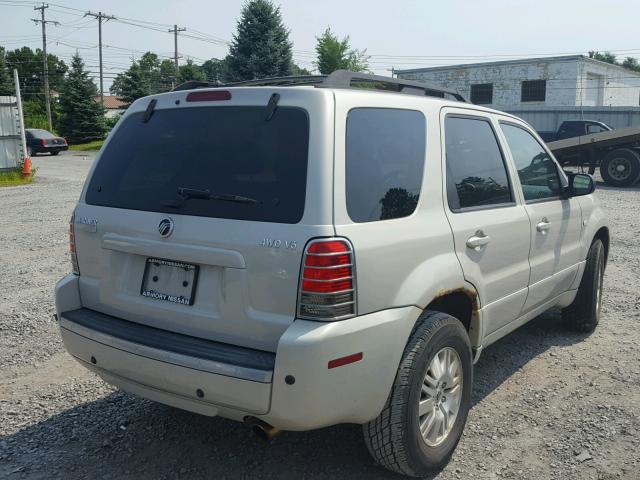 4M2CU971X7KJ00412 - 2007 MERCURY MARINER PR GRAY photo 4