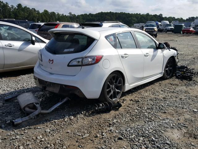JM1BL1L37D1726921 - 2013 MAZDA SPEED 3 WHITE photo 4