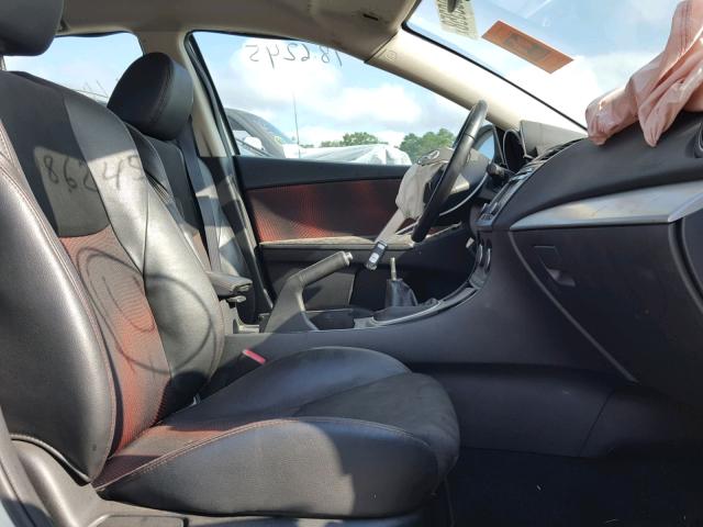 JM1BL1L37D1726921 - 2013 MAZDA SPEED 3 WHITE photo 5