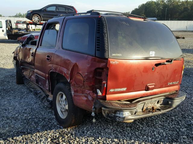 1GNEC13Z52J147769 - 2002 CHEVROLET TAHOE C150 RED photo 3