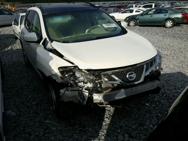 JN8AZ1MUXCW114820 - 2012 NISSAN MURANO WHITE photo 1