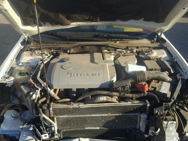 3FADP0L31AR149446 - 2010 FORD FUSION HYB WHITE photo 7