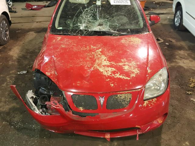 1G2AN15B777116498 - 2007 PONTIAC G5 GT RED photo 7