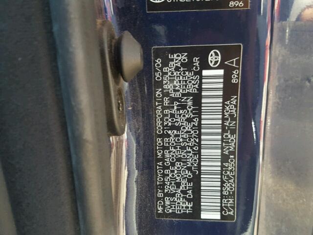 JTKDE167270146111 - 2007 TOYOTA SCION TC 蓝色 照片 10