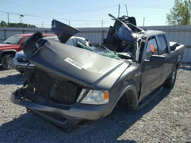 1FTPX14556NB87477 - 2006 FORD F150 GRAY photo 2