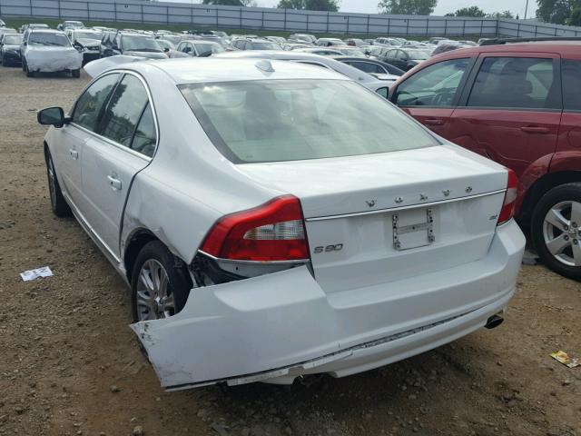 YV1982AS1A1116194 - 2010 VOLVO S80 WHITE photo 3