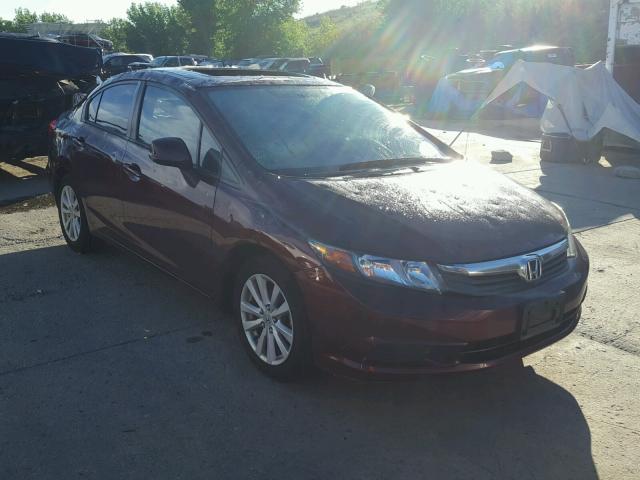 19XFB2F9XCE073247 - 2012 HONDA CIVIC EXL 栗色 照片 1