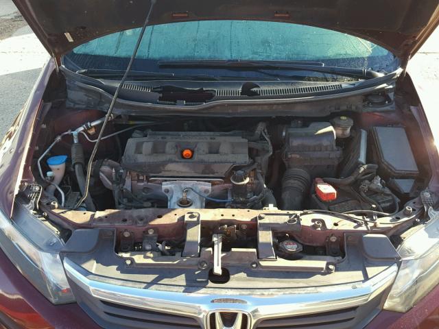 19XFB2F9XCE073247 - 2012 HONDA CIVIC EXL 栗色 照片 7