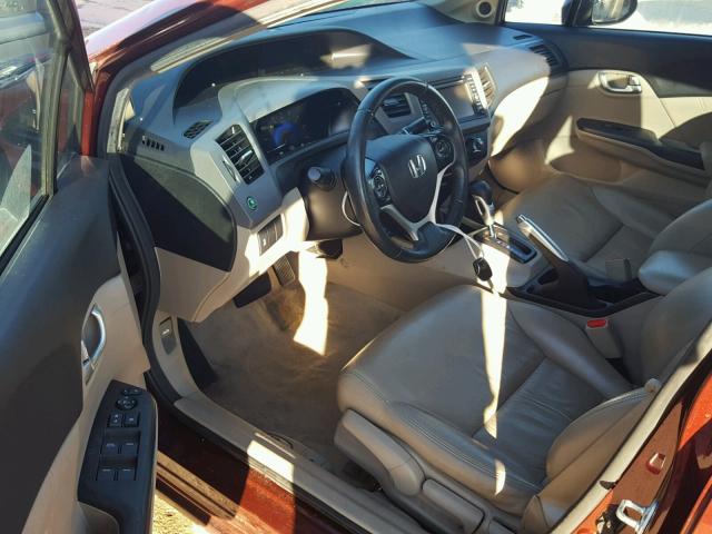 19XFB2F9XCE073247 - 2012 HONDA CIVIC EXL 栗色 照片 9