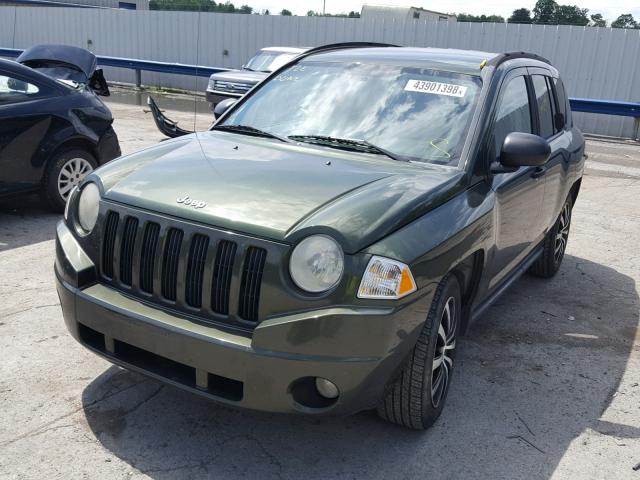 1J8FT47WX7D204545 - 2007 JEEP COMPASS GREEN photo 2