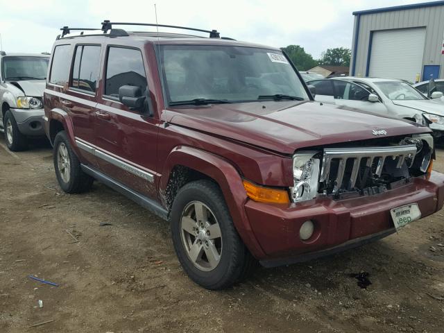 1J8HG58P57C584748 - 2007 JEEP COMMANDER RED photo 1