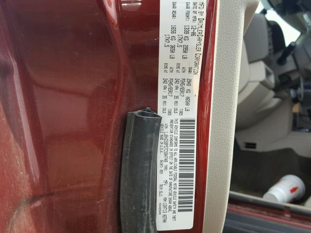 1J8HG58P57C584748 - 2007 JEEP COMMANDER RED photo 10