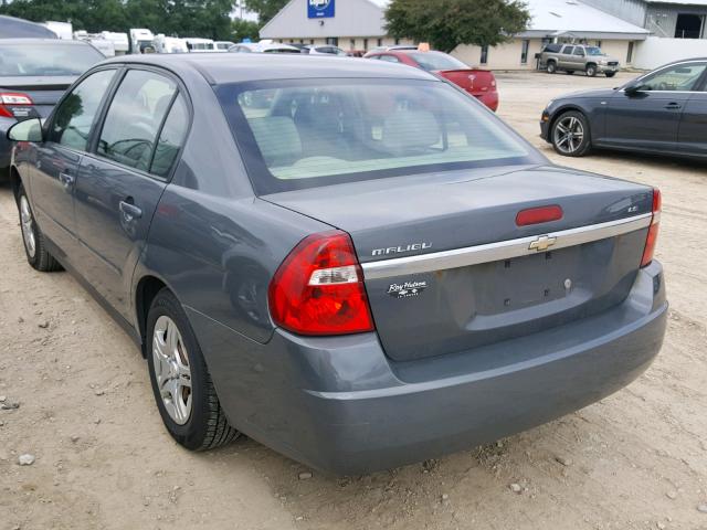 1G1ZS58F67F183234 - 2007 CHEVROLET MALIBU LS ნაცრისფერი ფოტო 3