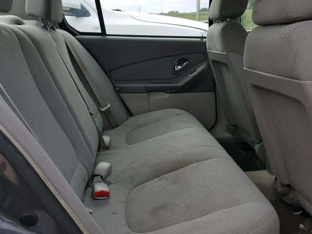 1G1ZS58F67F183234 - 2007 CHEVROLET MALIBU LS ნაცრისფერი ფოტო 6