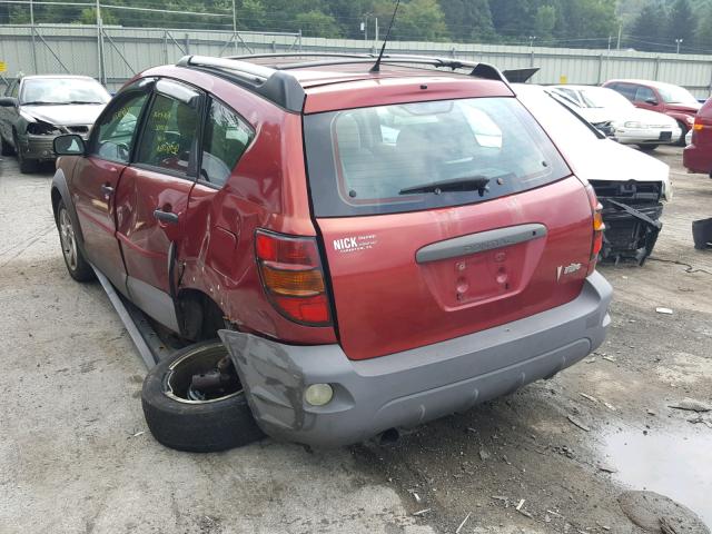 5Y2SL62803Z439317 - 2003 PONTIAC VIBE RED photo 3