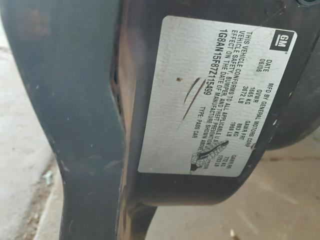 1G8AN15F87Z115499 - 2007 SATURN ION LEVEL GRAY photo 10